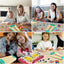 Kit fabricación pulseras amistad niños con hilos y cuentas
