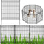 Cerca para perros 44x288" valla jardín con puerta