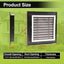 2 Rejillas Ventilación Aluminio 12x12pulg con Cubiertas