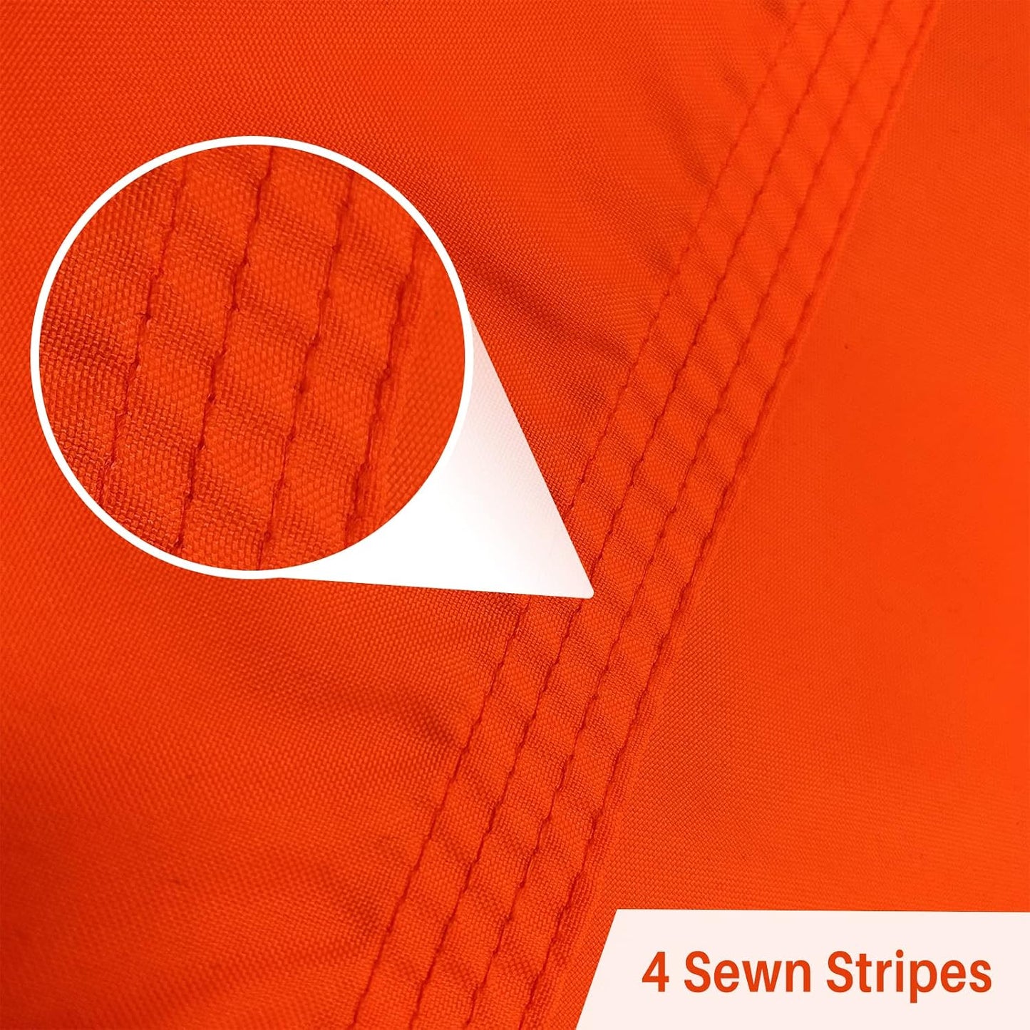 Bandera seguridad naranja 9x12" set 2 para barco UTV