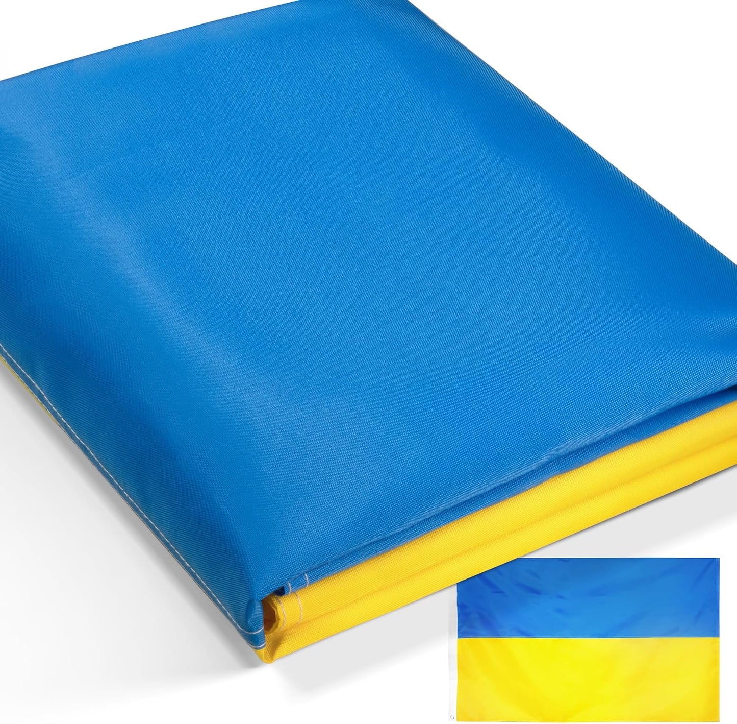 Bandera Ucrania 3x5ft bordada lona resistente ojales latón