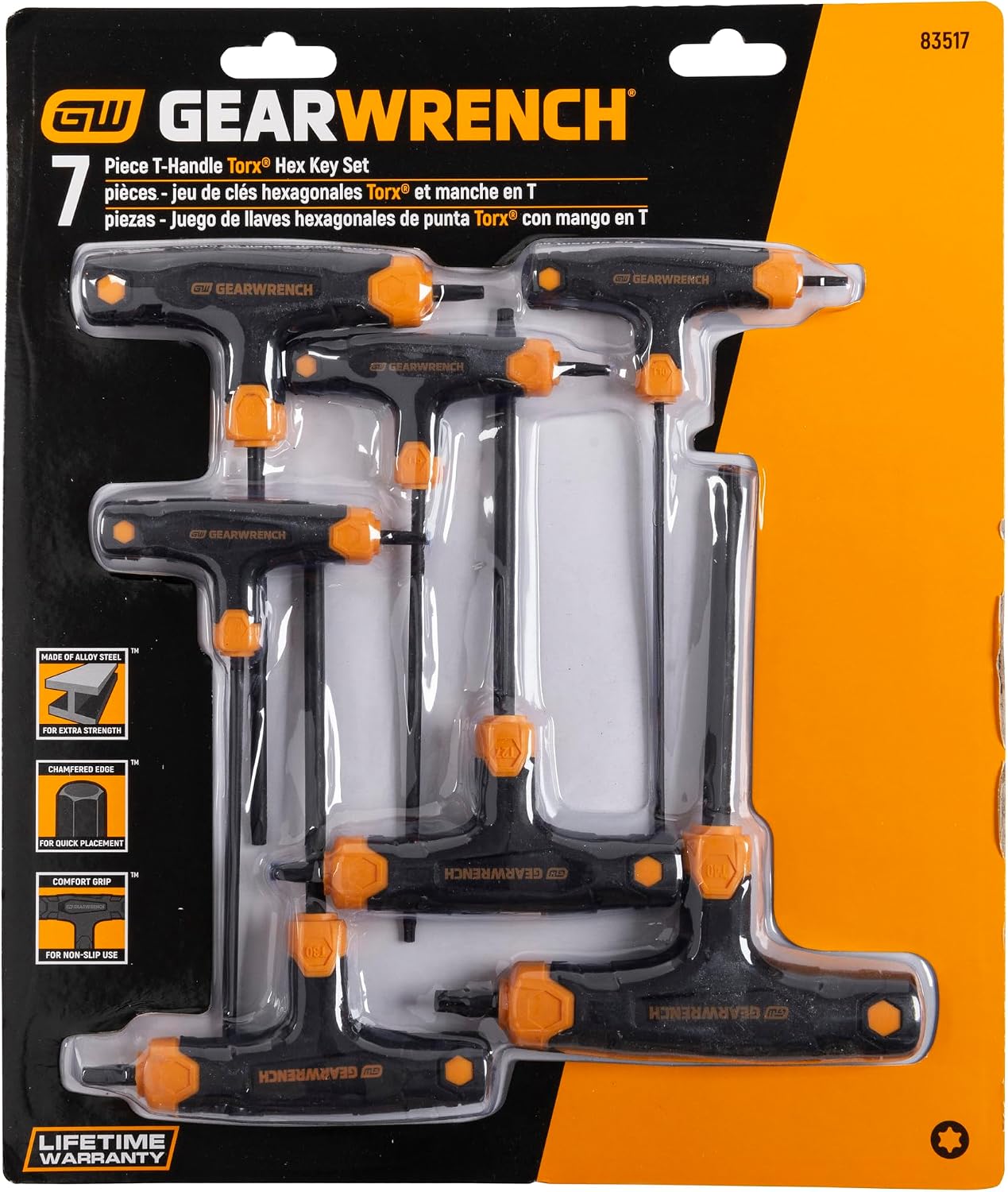 Set 7 Pzas Llaves Torx Mango T 83517