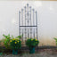 Enrejado jardín 70.8x25.6pulg material resistente rosas al aire