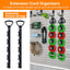 Organiz. cables extensión 2 Pzas con 5 ranuras garaje jardín