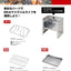 Grill kamado plegable 10.8x6.9pulg color plateado