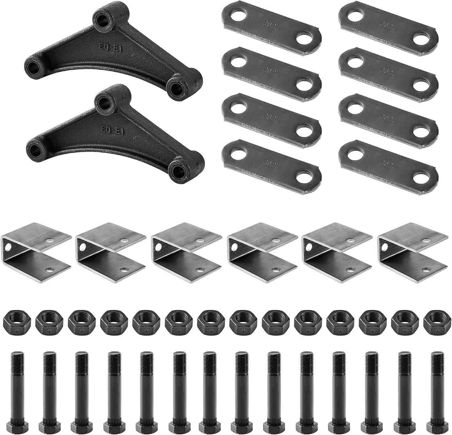 2 Pack Ecualizador Remolque Correas 262L Ganchos 2000-7000lb