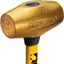 Martillo latón 5lb 14" mango fibra vidrio doble cara