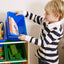 Organiz. 4 niveles 12 contenedores para juguetes natural