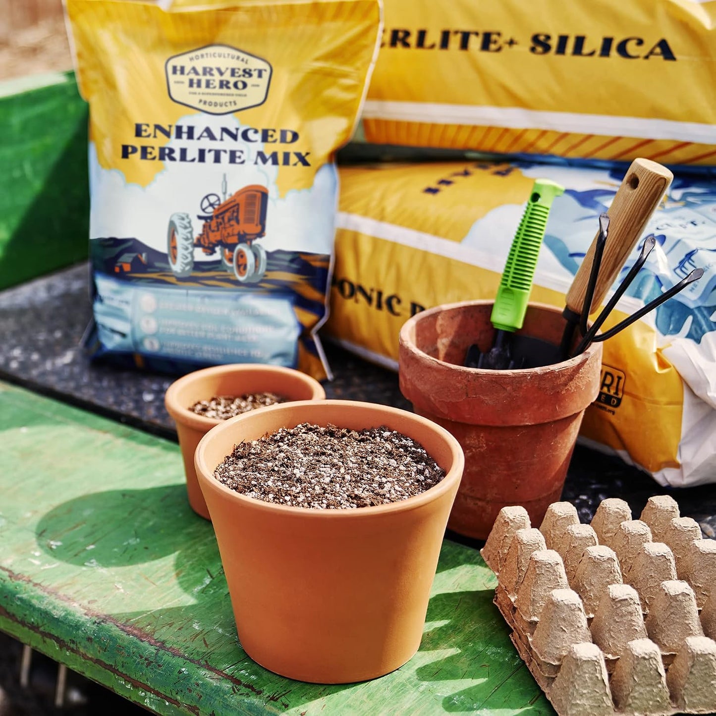 Perlite Silica para cultivo hidropónico y trasplante 3 CF