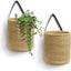 2 Cestas colgantes yute tejida para plantas boho 7.87x11.7"