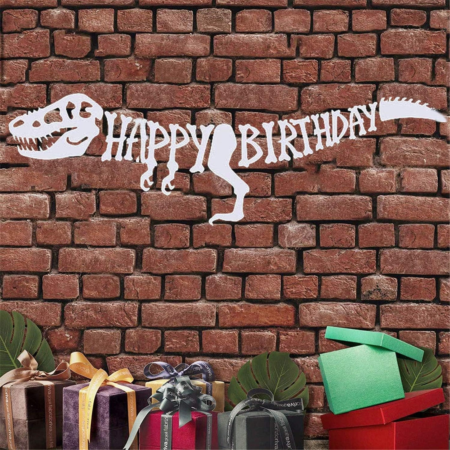 Cartel cumpleaños dinosaurio T-Rex Raptor fiesta