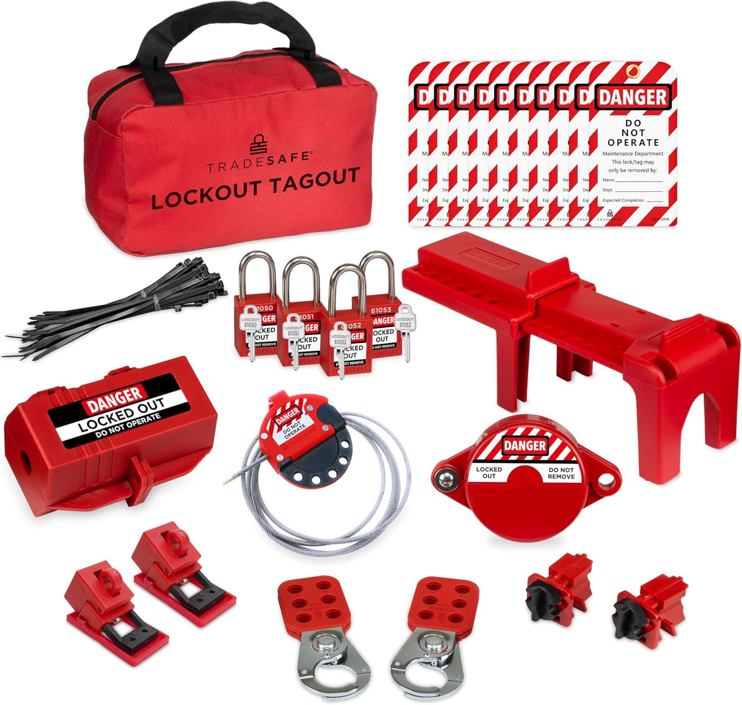 Kit bloqueo Loto válvula bola con llave
