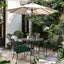 Cojines silla patio 20x20x3pulg impermeables set 2 verde