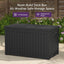 Caja almacenamiento exterior 230gal resina impermeable UV