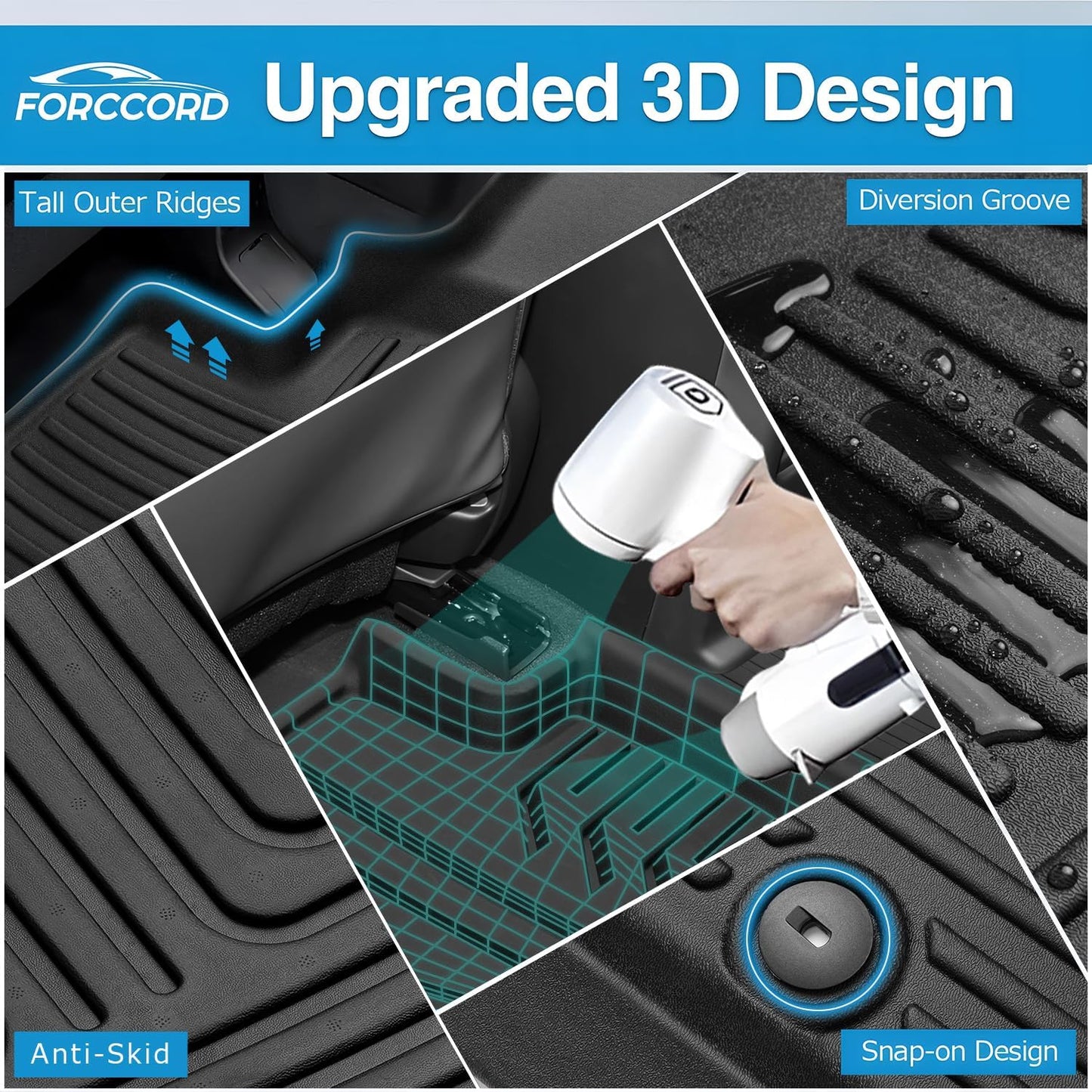 Forro piso 3D Toyota Tundra 22-25 impermeable