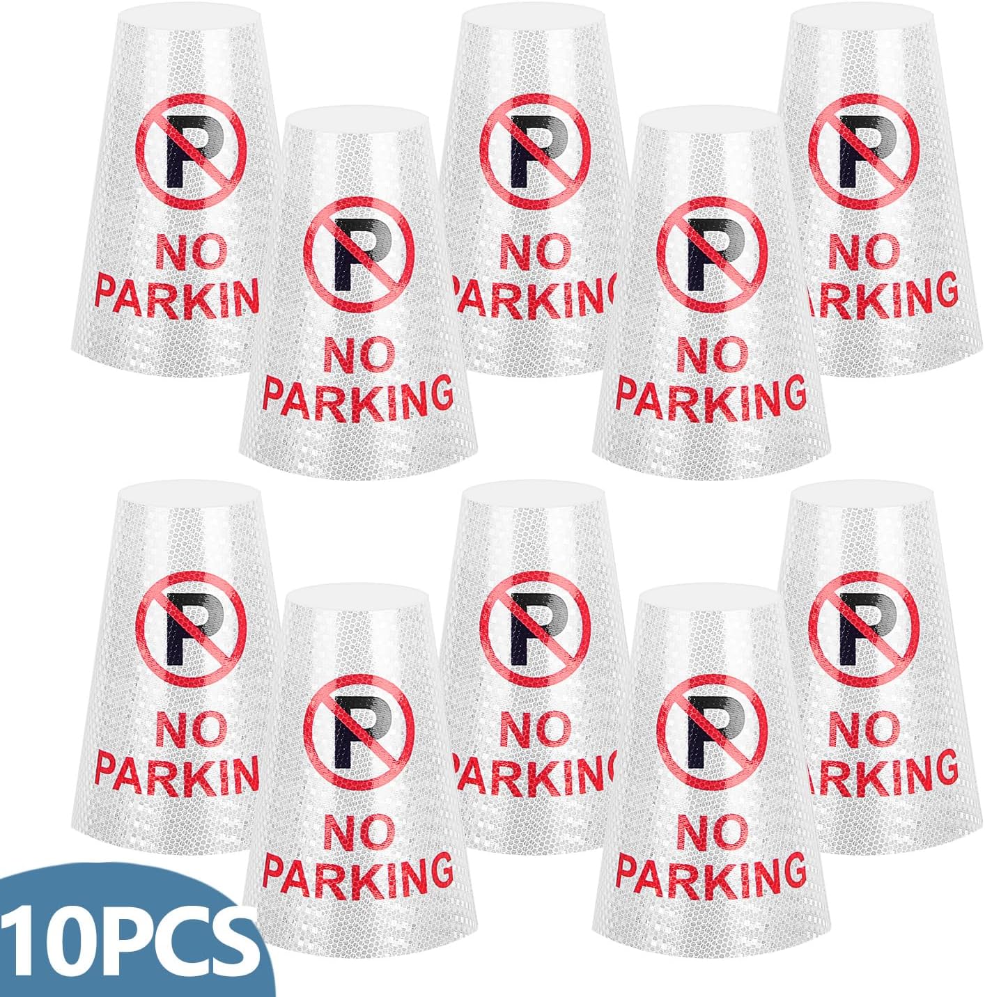 10 Collares Reflectantes para Conos Seguridad