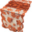 2 Caminos Mesa Otoño Hojas Arce 13x72pulg Decoración Naranja