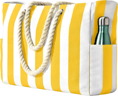 Bolsa natación mujer impermeable a rayas con cremallera