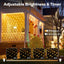 Red luces 12x5ft 360 LED para arbustos exteriores con 8 modos