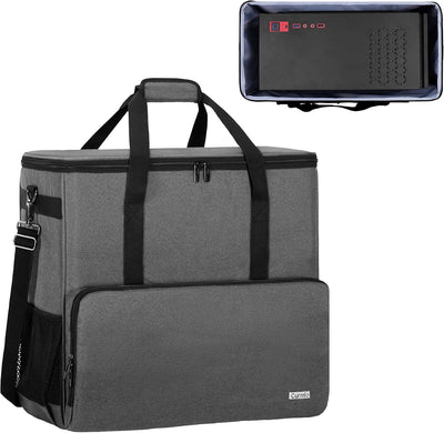 Bolsa transporte escritorio con torre PC correa hombro gris