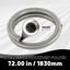 Tubo flexible escape universal acero inox T304 1" ID 72"