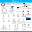 Tubo agua 3/8" 30pies para filtro RO NSF