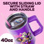 Vaso acero inox Bratz con asa pajilla 1180ml