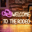 Letrero neón sombrero vaquero LED 17x6.8" USB