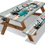 Funda mesa picnic con bancos 6ft tela madera elástica 3 pzas