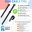 120 Bridas Reutilizables para Cables PC TV