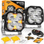 Luz LED 128W DRL ámbar 4pulg Jeep ATV UTV