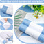 Papel tapiz rayas azul y blanco 17.3x400pulg autoadhesivo vinilo