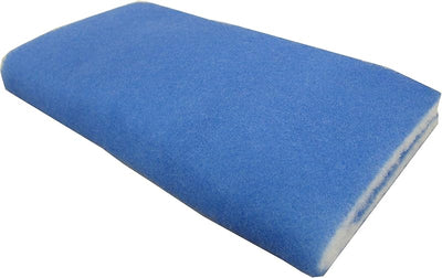 Almohadilla filtro doble capa 12x72pulg azul/blanco