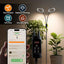 Luz de crecimiento LED 48W 2 cabezales temporizador ajustable