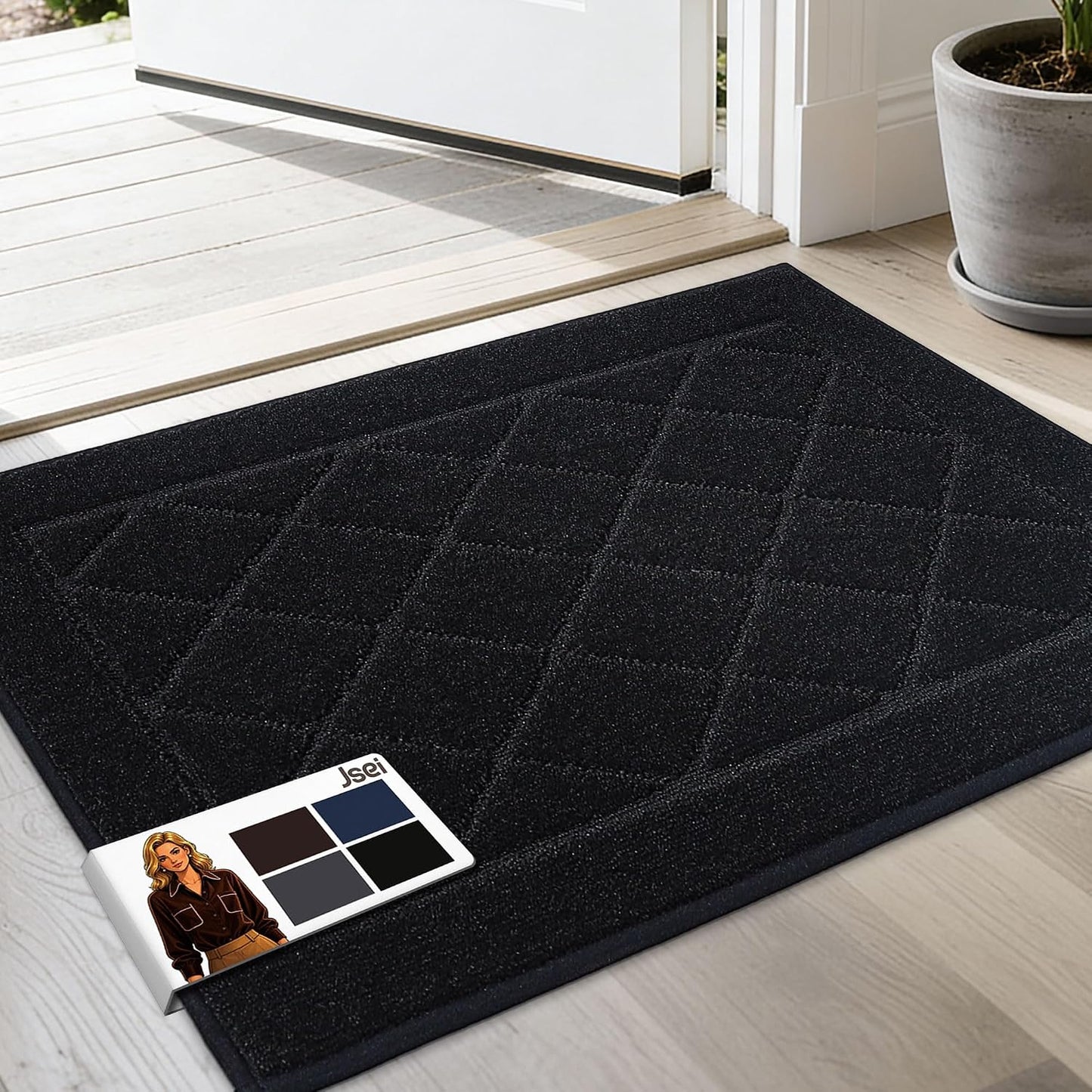 Tapete puerta 20x32pulg antiderrap lavable para perro