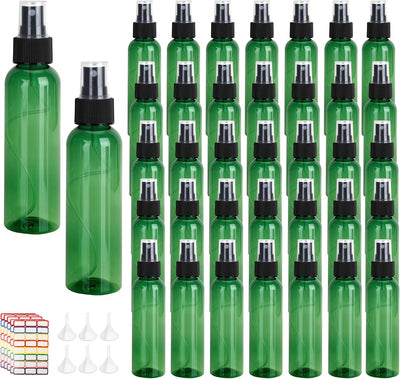 36 Botellas Spray Rellenables 2oz Plástico Viaje