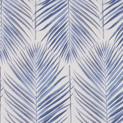 Papel pintado hojas palma azul despegar pegar