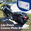 Soportes placa matrícula reclinables Harley Touring 99-08