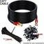 Cable Ethernet CAT7 impermeable 32.5pies SFTP 600MHz negro bridas