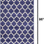 Alfombra área Philadelphia 2'7"x8' azul oscuro