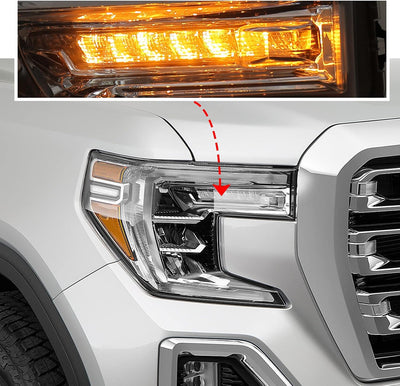 Conjunto faros LED compatibles GMC Sierra DRL derecha GM2503496