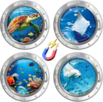 Imanes decorativos puerta con animales marinos