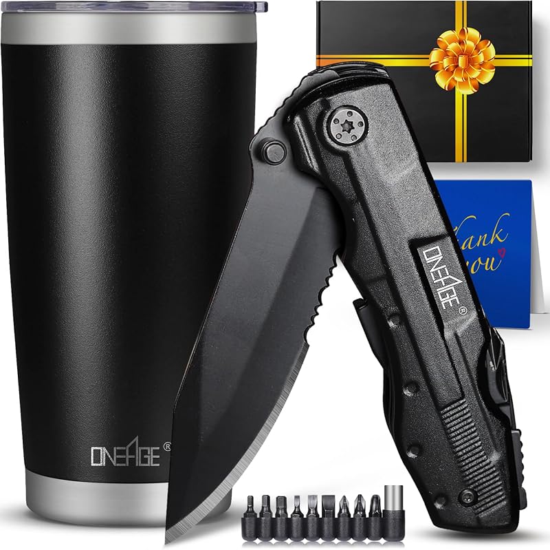 Juego navaja multiherramienta y vaso regalo hombre