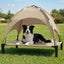 Cama elevada perro grande toldo malla transpirable