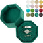 Caja terciopelo organiz. anillos compromiso esmeralda