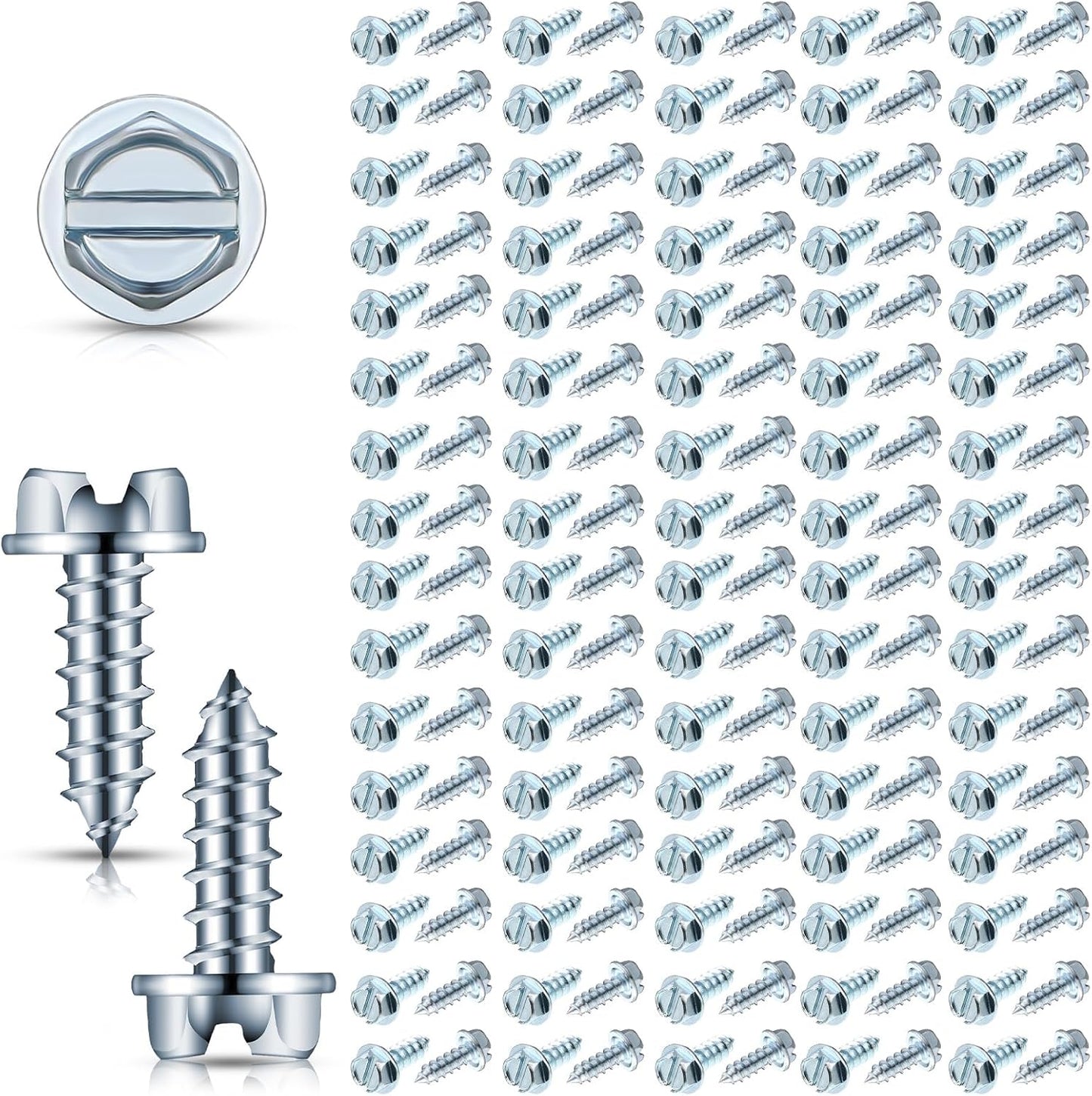 100 S para matrícula auto 14x3/4 pulg hex ranurada