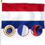 Bandera Holanda 3x5ft doble cara resistente nailon 210D