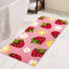 Alfombra baño fresa rosa microfibra 20x47pulg