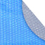 Cubierta solar ovalada piscina 15x30ft color plateado 10mil