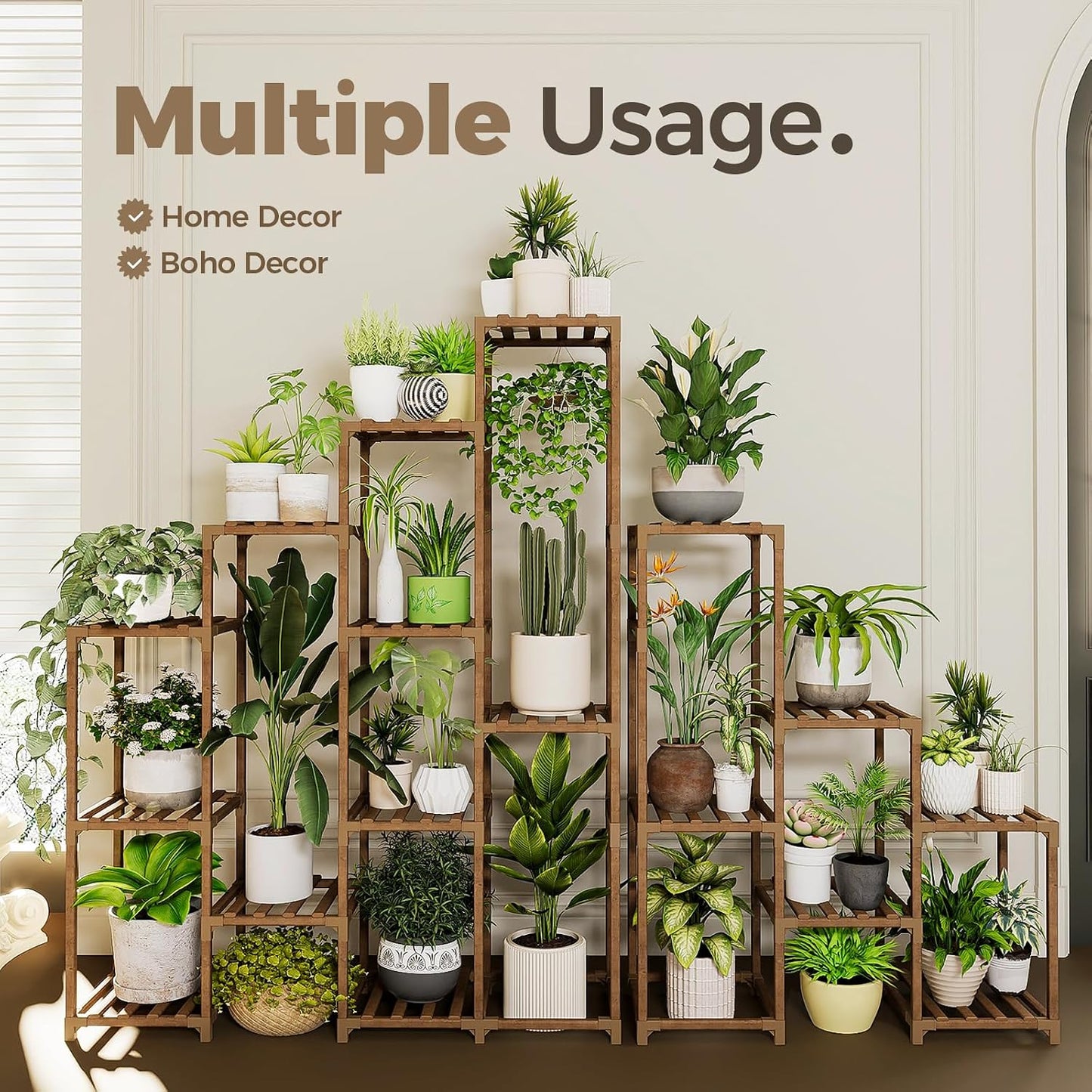 Soporte para plantas grandes uso interior/exterior